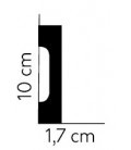 Podlahová lišta MD009 200 x 10 x 1.7 cm Mardom
