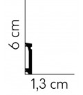 Podlahová lišta MD028 200x6x1.3 cm Mardom