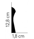 Podlahová lišta QS003 200x12.8x1.8 cm Mardom