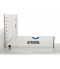 Uholník stolársky hliníkový MASTERTOOL 500 mm, libely 0,5 mm/m 0,03° 30-4500