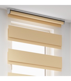 Voľne visiaca roleta Deň a Noc na stenu, strop Káva s mliekom