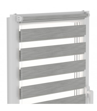 Roleta Deň a Noc Delux Plus séria Graphite Wood DN21