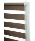Roleta Deň a Noc Delux Plus séria Mocha Wood DN23