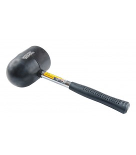 Kladivo gumené MASTERTOOL 90 mm 1250 g kovová rukoväť, polkruhová hlava čierna 02-1305