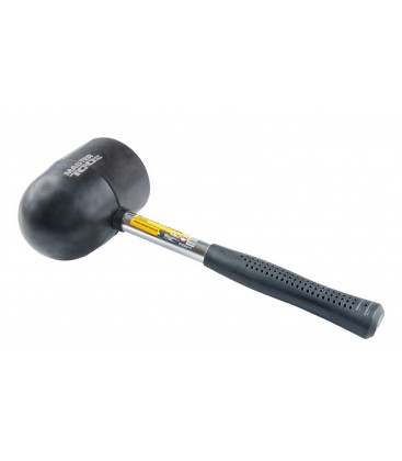 Kladivo gumené MASTERTOOL 90 mm 1250 g kovová rukoväť, polkruhová hlava čierna 02-1305