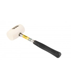 Kladivo gumené MASTERTOOL 60 mm 450 g kovová rukoväť biela 02-1312