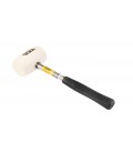 Kladivo gumené MASTERTOOL 60 mm 450 g kovová rukoväť biela 02-1312