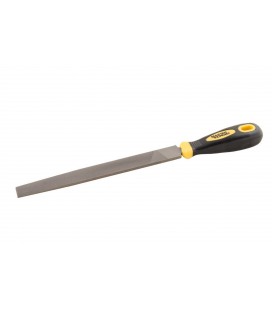 Pilník kovový MASTERTOOL 200 mm, plochý dvojzložková rukoväť 06-0200