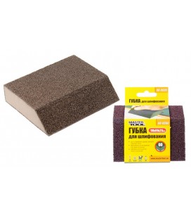 Hubka brúsna skosená trapez MASTERTOOL TRAPÉZIA P60 110*90*25 mm 08-0606