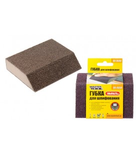 Hubka brúsna skosená trapez MASTERTOOL TRAPÉZIA P80 110*90*25 mm 08-0608