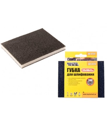 Hubka brúsna MASTERTOOL SOFT Р240 125*100*12 mm 08-0724
