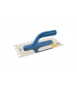 Hladidlo nerezové MASTERTOOL 125*270 mm zub 12x12 mm plastová rukoväť 08-2227