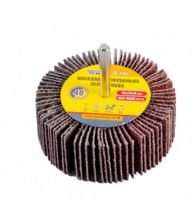 Valec lamelový brúsny MASTERTOOL 80*30 mm P40 s hriadeľom 6 mm 08-2284