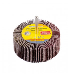 Valec lamelový brúsny MASTERTOOL 80*30 mm P80 s hriadeľom 6 mm 08-2288