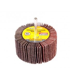 Valec lamelový brúsny MASTERTOOL 80*40 mm P80 s hriadeľom 6 mm 08-2298