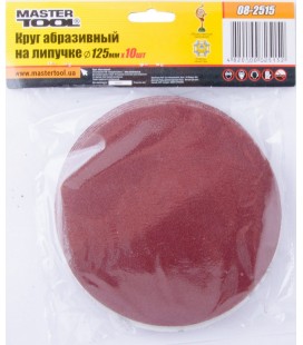 Výsek brúsny výsek suchý MASTERTOOL 125 mm P150, 10 pcs 08-2515