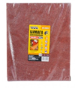 Papier brúsny vodeodolný MASTERTOOL 230*280 mm P 60 20 ks 08-2606-Р