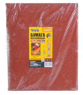 Papier brúsny vodeodolný MASTERTOOL 230*280 mm P100 20 ks 08-2610-Р