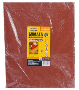 Papier brúsny vodeodolný MASTERTOOL 230*280 mm P120 20 ks 08-2612-Р