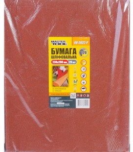 Papier brúsny vodeodolný MASTERTOOL 230*280 mm P220 20 ks 08-2622-Р