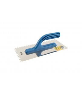 Hladidlo nerezové MASTERTOOL 125*270 mm zub 6x6 mm plastová rukoväť 08-2826