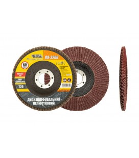 Kotúč brúsny lamelový MASTERTOOL Т29 P60 125*22 mm 08-3206