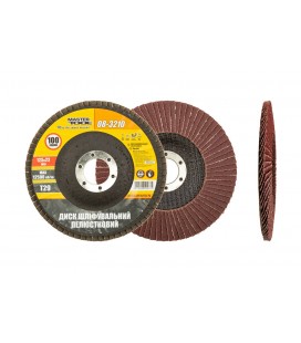 Kotúč brúsny lamelový MASTERTOOL Т29 P100 125*22 mm 08-3210