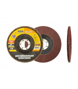 Kotúč brúsny lamelový MASTERTOOL Т29 P150 125*22 mm 08-3215