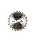 Kotúč pílový na rezanie dreva MASTERTOOL zuby z karbidu volfrámu 185*20*20Т, adaptér 20-16 08-7192