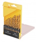 Sada vrtákov MASTERTOOL do kovu 13 ks HSS TiN 2 - 8 мм plastic box TiN 11-0413