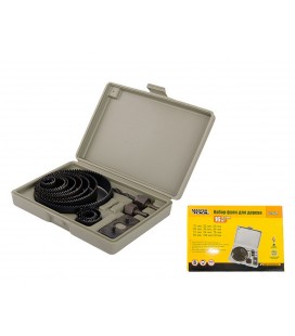 Vrták vykružovací do dreva a sadrokartónu MASTERTOOL 16 ks Ø 19 - 127 mm 12-2572