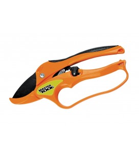 Nožnice záhradné MASTERTOOL račňové kovadlinkové 200 mm, kované hliníkové madlá pokryté TPR, čepele teflón Mn65 14-6112