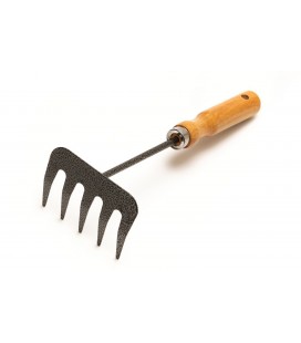 Hrabličky záhradné MASTERTOOL 5 zubov 255*95 mm s drevenou násadou 14-6191