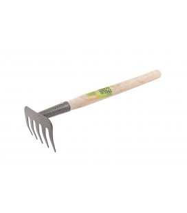 Hrabličky záhradné MASTERTOOL 5 zubov 375*95 mm s drevenou násadou 14-6196