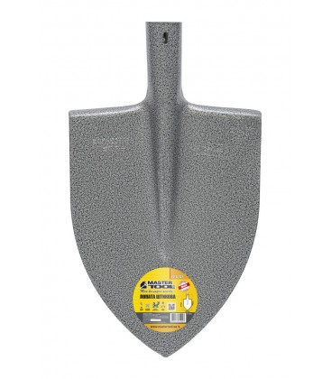Lopata špicatá MASTERTOOL 220*300*390 mm kladivový lak bez násady 14-6247