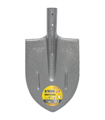 Lopata špicatá MASTERTOOL 210*290*405 mm kladivový lak bez násady 14-6248