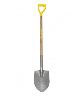 Lopata špicatá MASTERTOOL 205*280*1200 mm kladivový lak s drevenou násadou 14-6268