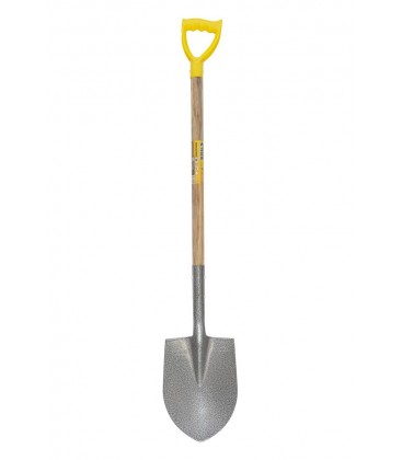 Lopata špicatá MASTERTOOL 205*280*1200 mm kladivový lak s drevenou násadou 14-6268