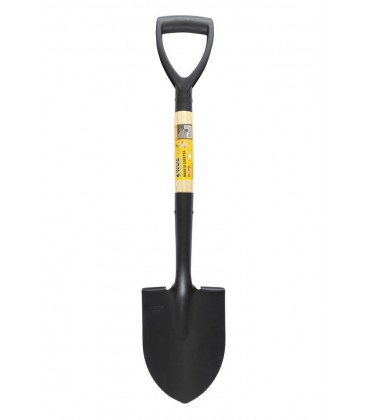 Lopata špicatá MASTERTOOL 150*205*670 mm čierna s drevenou násadou 14-6276