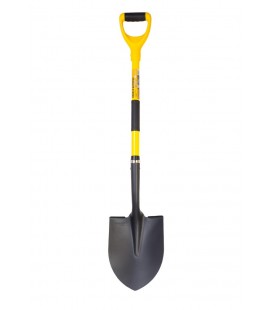 Lopata špicatá MASTERTOOL 230*300*1100 mm čierna so sklolaminátovou násadou 14-6277