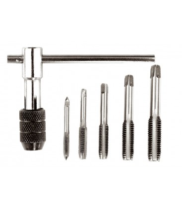 Sada závitníkov MASTERTOOL M4/M5/M6/M8/M10 s vratidlo Т-type, 6 ks 15-1406
