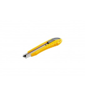 Nôž s odlamovacou čepeľou MASTERTOOL čepeľou 18 mm, kovové vodidlá, tlačidlová svorka, 3 čepele 17-0101