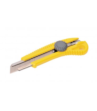 Nôž s odlamovacou čepeľou MASTERTOOL 18 mm, kovové vodidlá, skrutkovacia svorka 17-0328