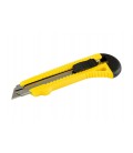Nôž s odlamovacou čepeľou MASTERTOOL 18 mm, kovové vodidlá, tlačidlová svorka 17-0528