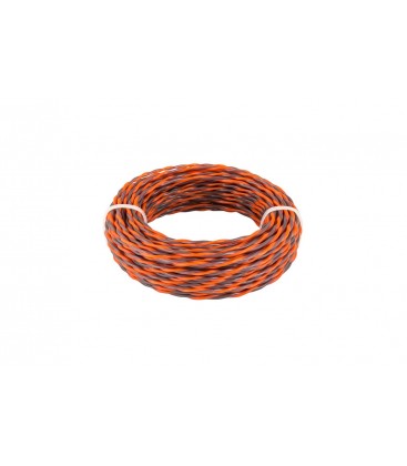 Žacie struna pre krovinorez MASTERTOOL SPIRAL bezhlučný 2, 70 mm 15 m dvojfarebný 19-1627