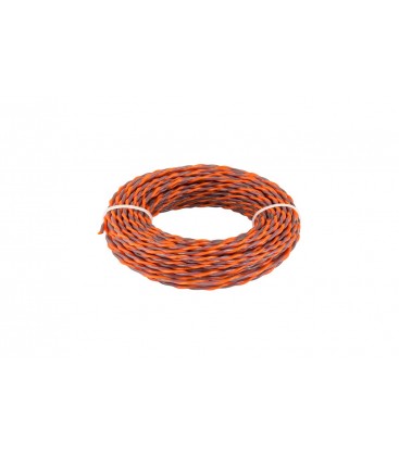 Žacie struna pre krovinorez MASTERTOOL SPIRAL bezhlučný 3, 00 mm 15 m dvojfarebný 19-1630