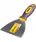 Špachtľa nerezová MASTERTOOL FLEX 100 mm s dvojzložkovou rukoväťou TPR 19-5110