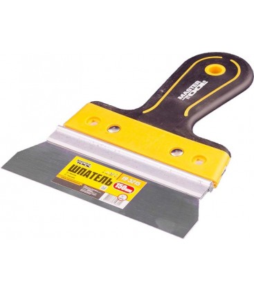 Špachtľa nerezová MASTERTOOL AL-PROFI 150*35 mm s dvojzložkovou rukoväťou TPR 19-5215