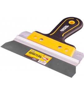Špachtľa nerezová MASTERTOOL AL-PROFI 200*35 mm s dvojzložkovou rukoväťou TPR 19-5220