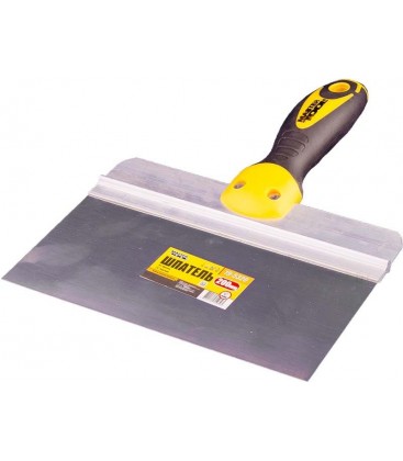 Špachtľa nerezová s bitom MASTERTOOL AL-PROFI 200*85 mm s dvojzložkovou rukoväťou TPR 19-5320